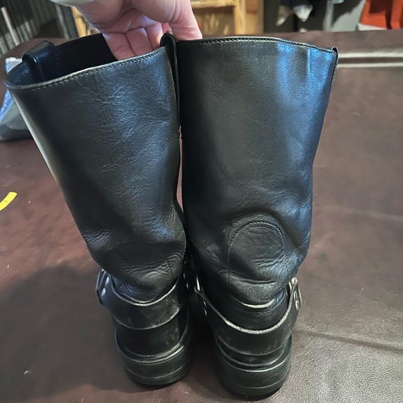 Harley-Davidson Black Boots with Eagle Emblem
